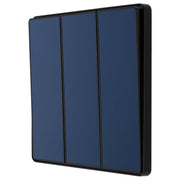 BG Electrical Evolve Matt Blue - Triple, 2 way switch, edge rocker