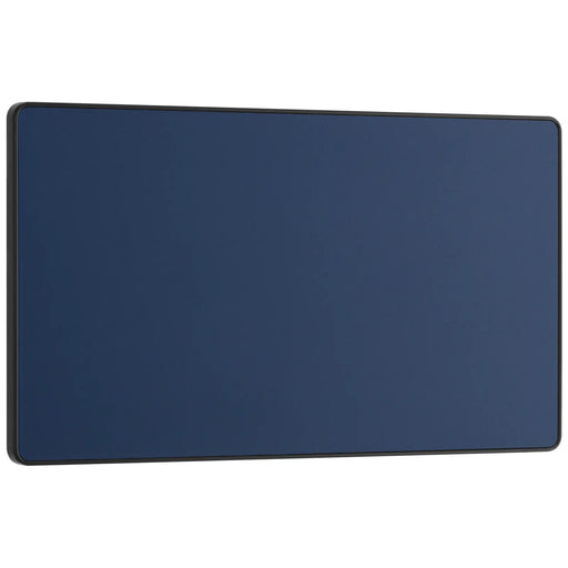 BG Electrical Evolve Matt Blue - Double, blank plate