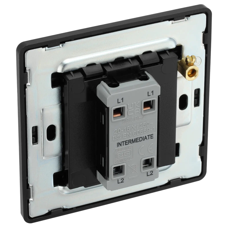 BG Electrical Evolve Matt Grey - Intermediate Switch
