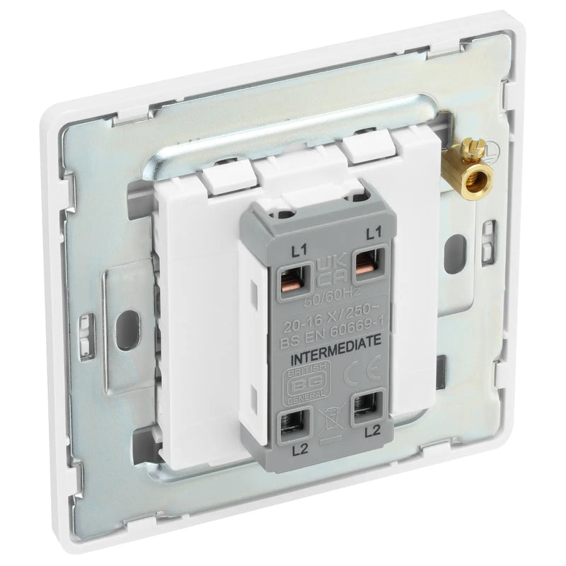 BG Electrical Evolve Pearlescent White - Intermediate Switch