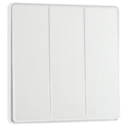 BG Electrical Evolve Pearlescent White - Triple, 2 way switch, edge rocker