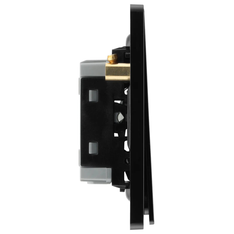 BG Electrical Evolve Polished Copper - Double, 2 way switch, edge rocker
