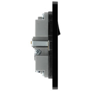 BG Electrical Evolve Polished Copper - Single, switched, single pole, with 1 x USB A + 1 x USB C