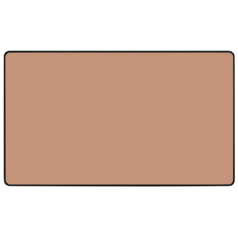 BG Electrical Evolve Polished Copper - Double, blank plate