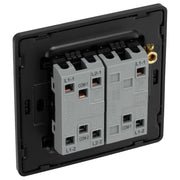 BG Electrical Evolve Satin Brass - Triple, 2 way switch, edge rocker
