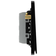 BG Electrical Evolve Satin Brass - Triple, 2 way switch, edge rocker