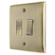 BG Electrical Nexus Metal Antique Brass - Triple pole, fused, fan isolator