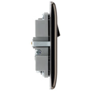 BG Electrical Nexus Metal Black Nickel - Single, switched, single pole, with 1 x USB A + 1 x USB C