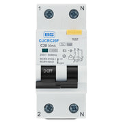 BG Circuit Protection RCBO - Bidirectional 20A C Curve RCBO Type F 2P