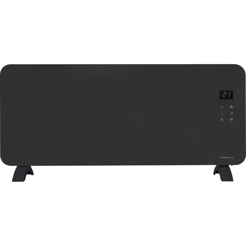 Masterplug Smart Energy - SmartEnergy Auraline. Glass Panel Heater, 2000W, Anthracite Grey