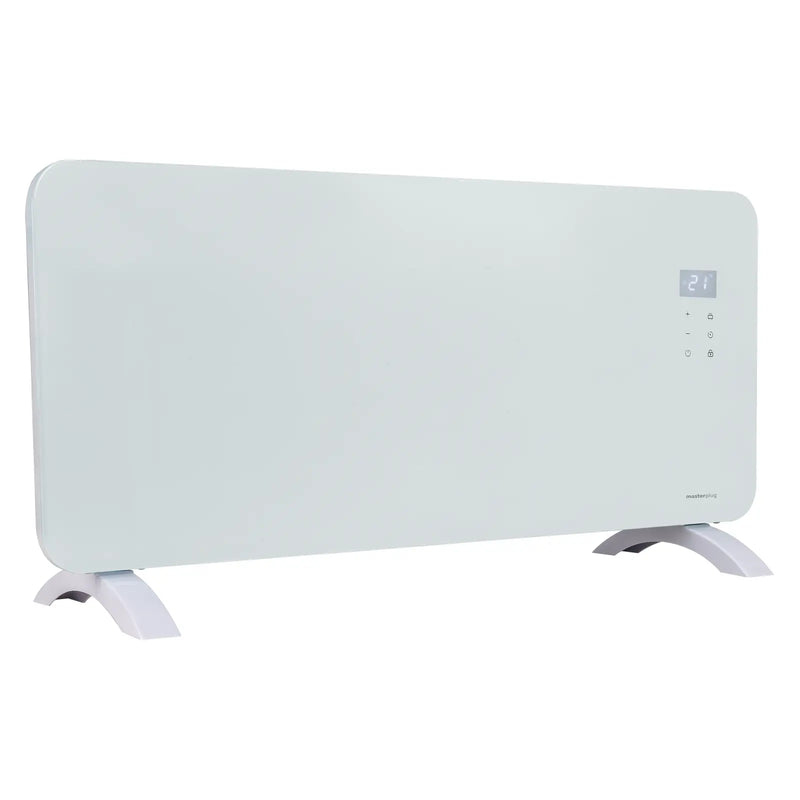 Masterplug Smart Energy - SmartEnergy Auraline. Glass Panel Heater, 2000W, Arctic White