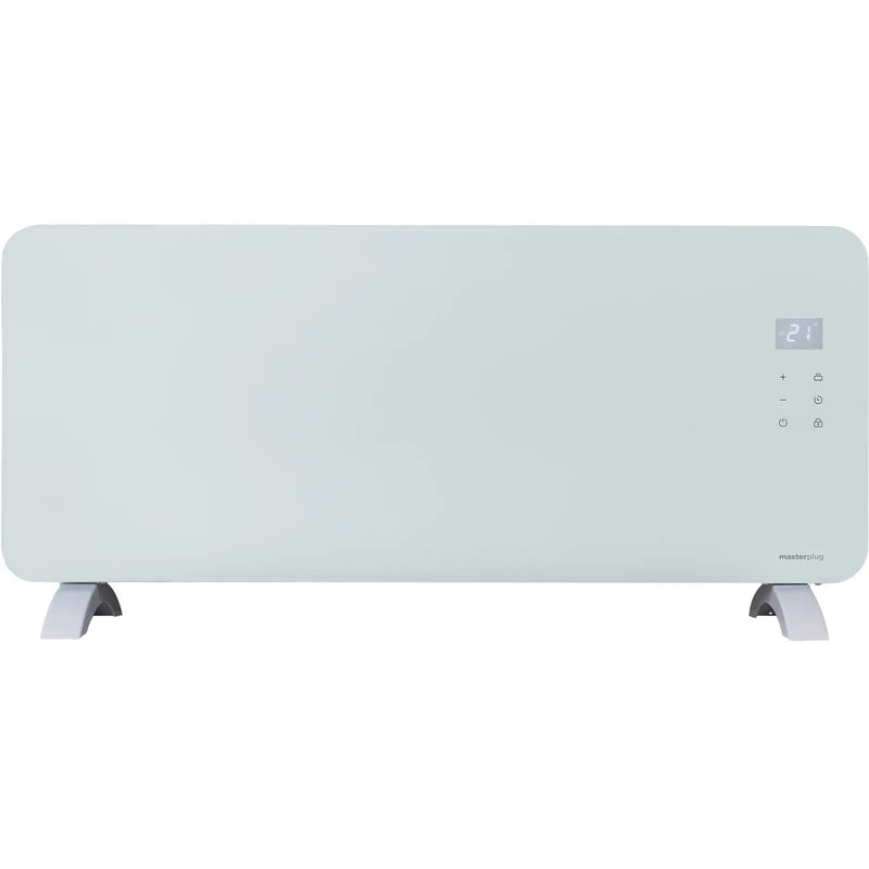 Masterplug Smart Energy - SmartEnergy Auraline. Glass Panel Heater, 2000W, Arctic White