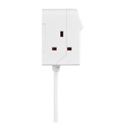 Masterplug USB - 3 Sockets, 2m, 2 x USB A + C 10.5W, 13A, White