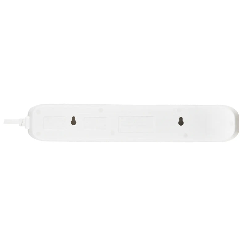 Masterplug USB - USB A + C 10.5W, 4 Sockets, 4m, 13A, White