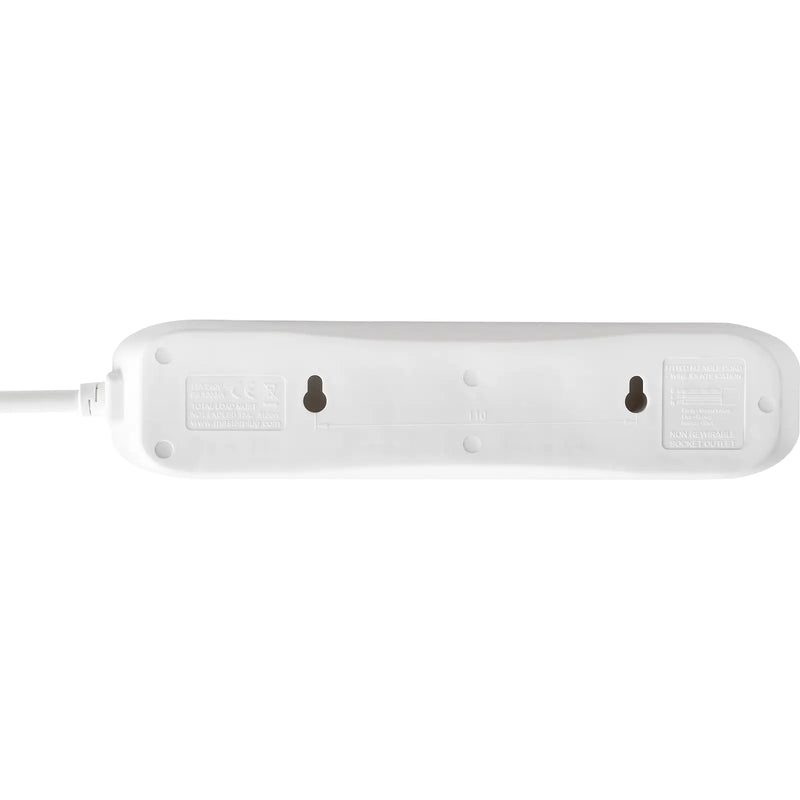 Masterplug Basic - 4 Sockets, 1m, 13A, White