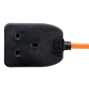 Masterplug Outdoor - 1 Socket, 10m, 13A, Orange