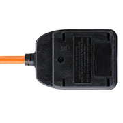 Masterplug Outdoor - 1 Socket, 10m, 13A, Orange