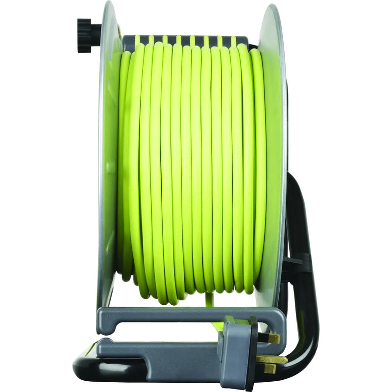 Masterplug Pro XT - 40m, 4 Sockets, 13A, Grey + Green