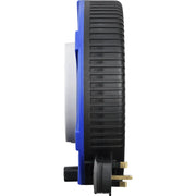 Masterplug Work - 12m, 4 Sockets, 13A, Blue