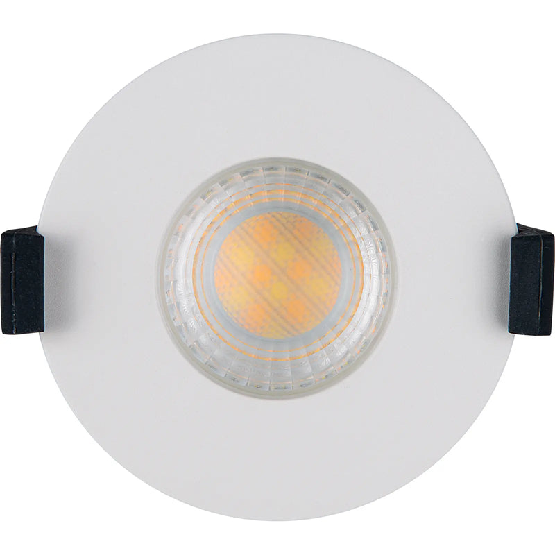Luceco Elite - FType Elite Fire Rated Downlight 4W/6W 750lm Power Change with 4Colour CCT 2700K, 3000K, 4000K, 6000K Dimmable IP65 White - Flat