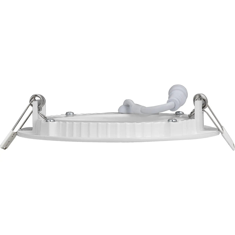 Luceco Luxpanel Eco Circular - Eco Circular Slimline Downlight Ø120mm 400lm 6w 3000k Dimmable - Pc Diffuser