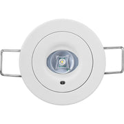 Luceco Standard Recessed - Tempus emergency downlight recessed 120 lumens with corridor optic