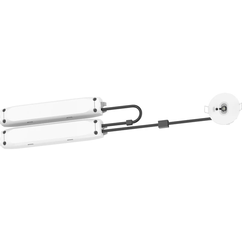 Luceco Tempus Dali Recessed Downlight, 3hr, 3W, 220lm, White with Open Area and Corridor Optic