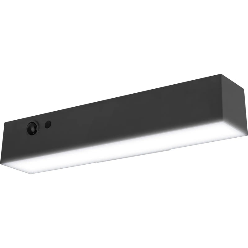Luceco Decorative Brick - Era Decorative Outdoor Solar Brick Wall Light with PIR Motion Sensor, LED Exterior Lighting, Slate Grey, IP54, 7W, 1000lm, 3000K
