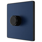 BG Electrical Evolve Matt Blue - Single, 2 way push 200W