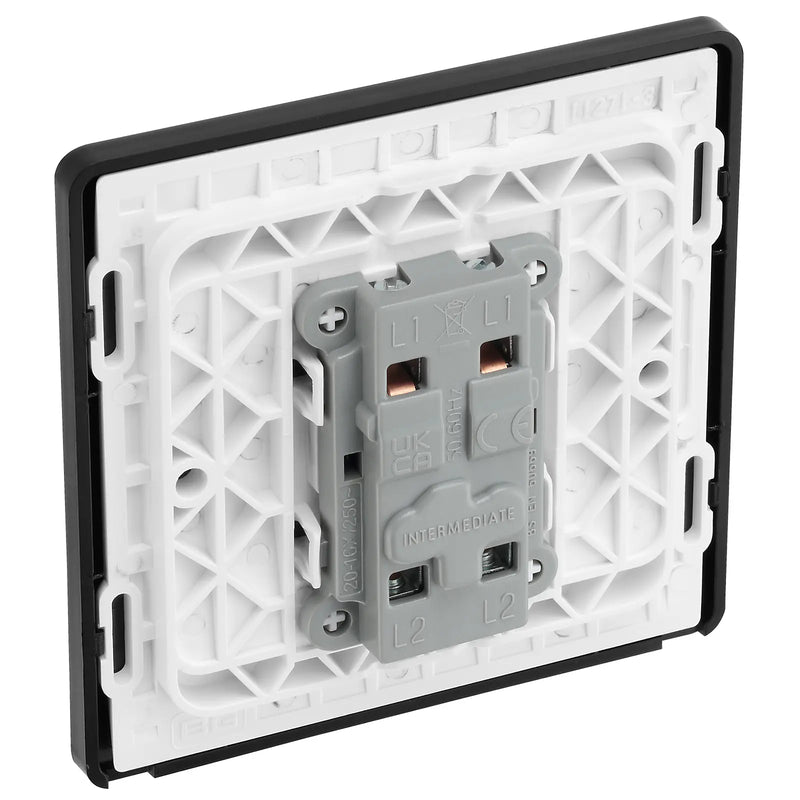 BG Electrical Evolve Matt Blue - Intermediate switch