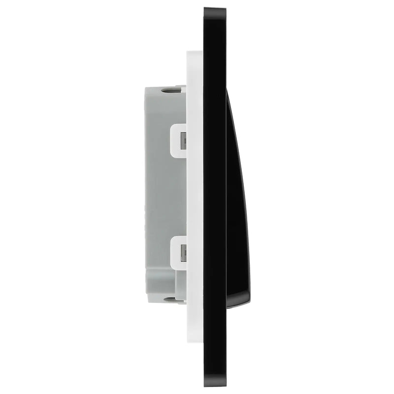 BG Electrical Evolve Matt Blue - Double, 2 way switch, wide rocker