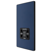BG Electrical Evolve Matt Blue - 115/240V dual voltage shaver socket