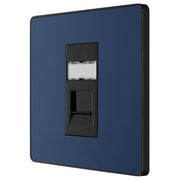 BG Electrical Evolve Matt Blue - Single, RJ45 telephone socket