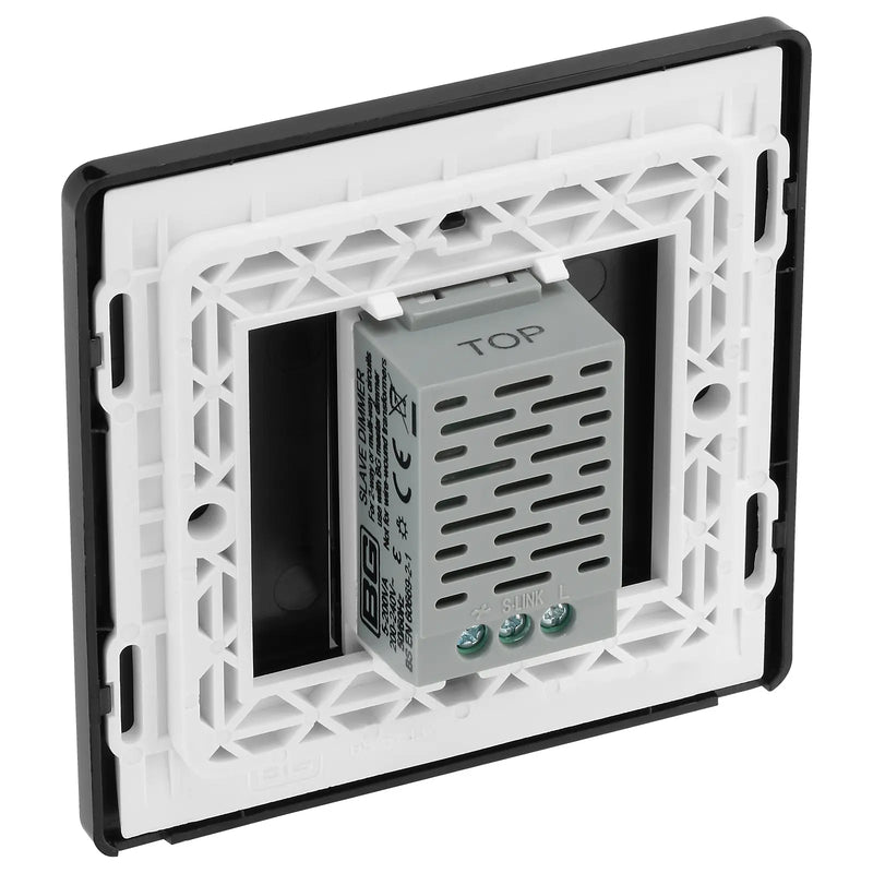 BG Electrical Evolve Matt Blue - Single, 2 way touch, 200W, secondary