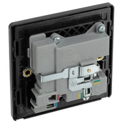 BG Electrical Evolve Matt Blue - Single, switched, single pole, with 2 x USB A