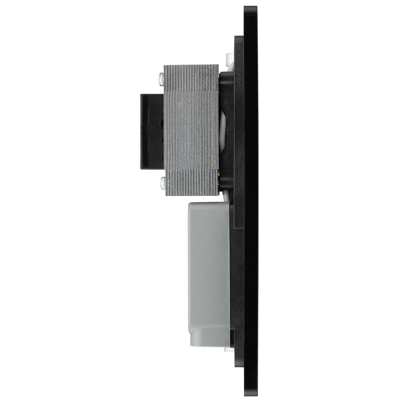 BG Electrical Evolve Matt Blue - 115/240V dual voltage shaver socket
