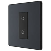 BG Electrical Evolve Matt Grey - Single, 2 way touch, 200W, master