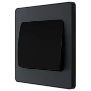 BG Electrical Evolve Matt Grey - Single, 2 way switch, wide rocker