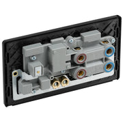 BG Electrical Evolve Matt Grey - 45A double pole with switched socket and indicators