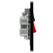 BG Electrical Evolve Matt Grey - 45A double pole with switched socket and indicators