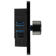 BG Electrical Evolve Matt Grey - Double, 2 way push 200W