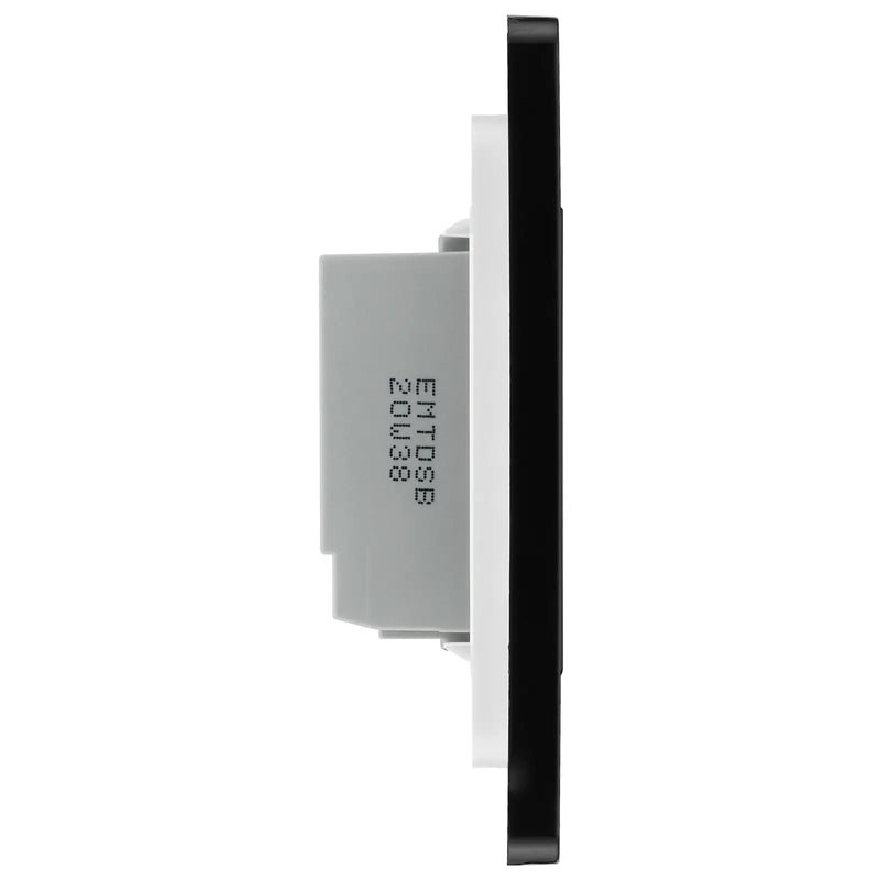 BG Electrical Evolve Matt Grey - Single, 2 way touch, 200W, secondary