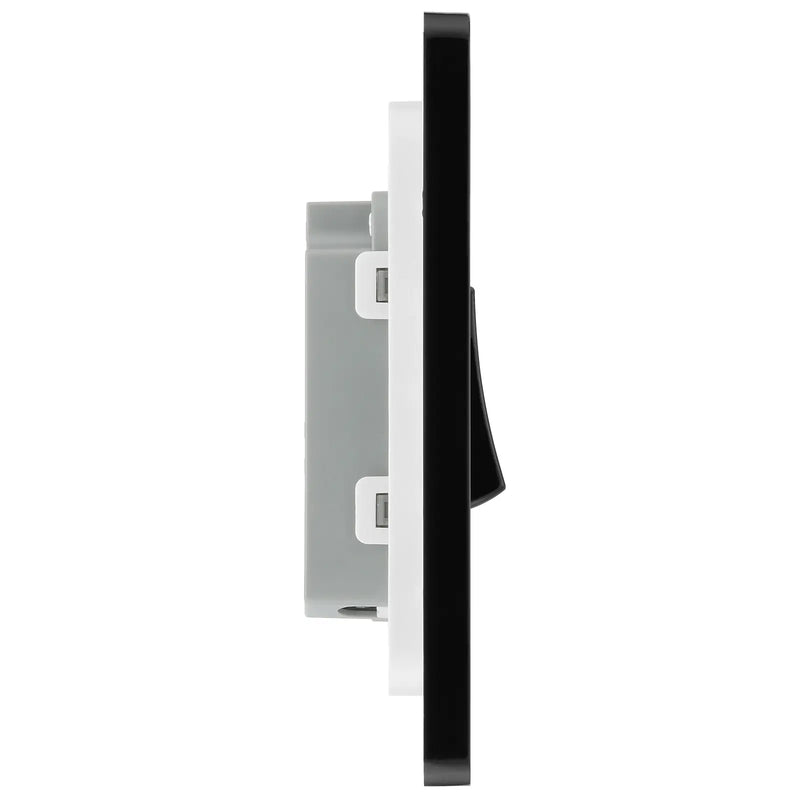 BG Electrical Evolve Matt Grey - Single, bell push switch