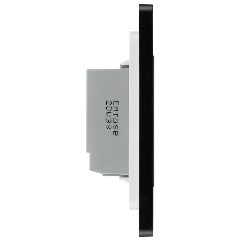 BG Electrical Evolve Matt Grey - Double, 2 way touch, 200W, secondary