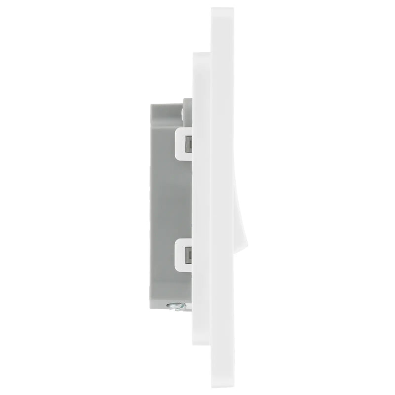BG Electrical Evolve Pearlescent White - Single, 2 way switch