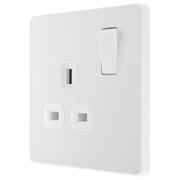 BG Electrical Evolve Pearlescent White - Single, switched, single pole