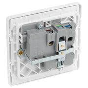 BG Electrical Evolve Pearlescent White - Single, switched, single pole