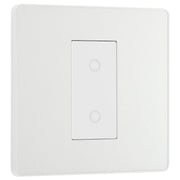 BG Electrical Evolve Pearlescent White - Single, 2 way touch, 200W, master
