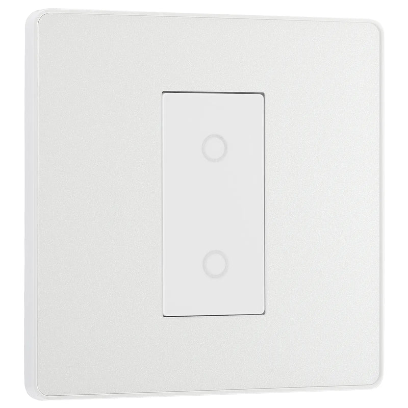 BG Electrical Evolve Pearlescent White - Single, 2 way touch, 200W, master