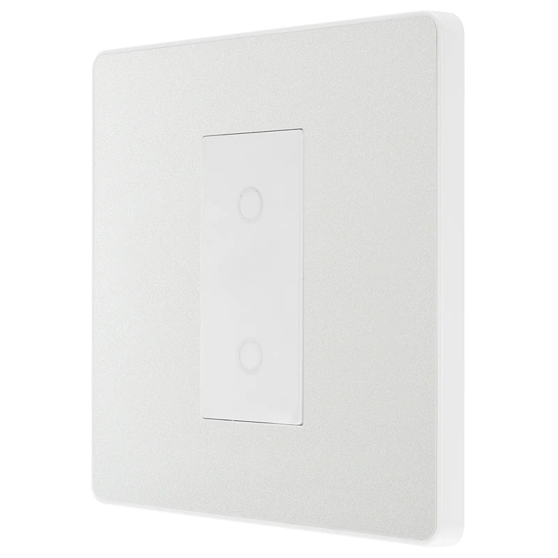 BG Electrical Evolve Pearlescent White - Single, 2 way touch, 200W, master
